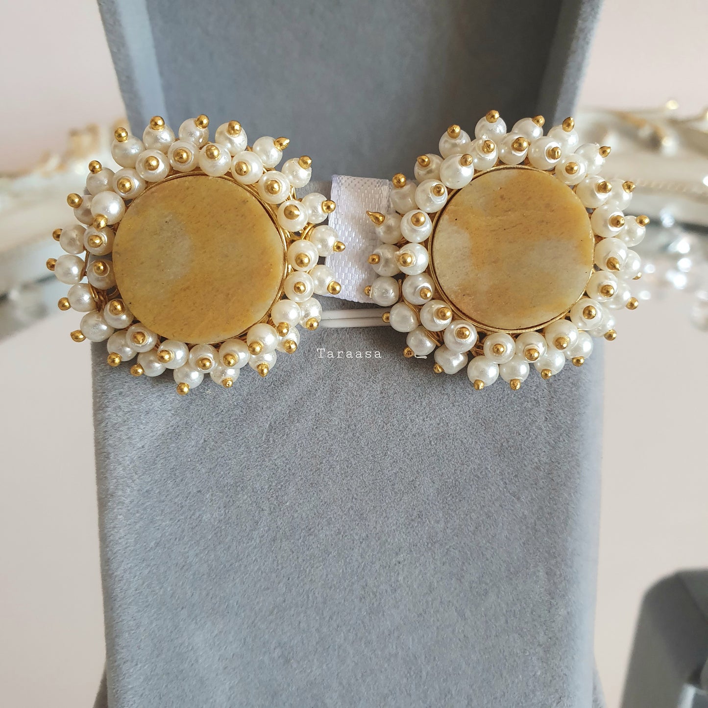 Sun Quartz Earring Ring Set