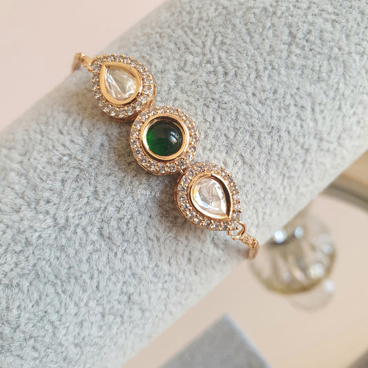 Emerald Kundan Bracelet