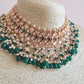 Kundan Bridal Set - Emerald Green