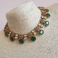 Moissanite Emerald Necklace Set