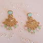 Traditional Earring - Pink & Green