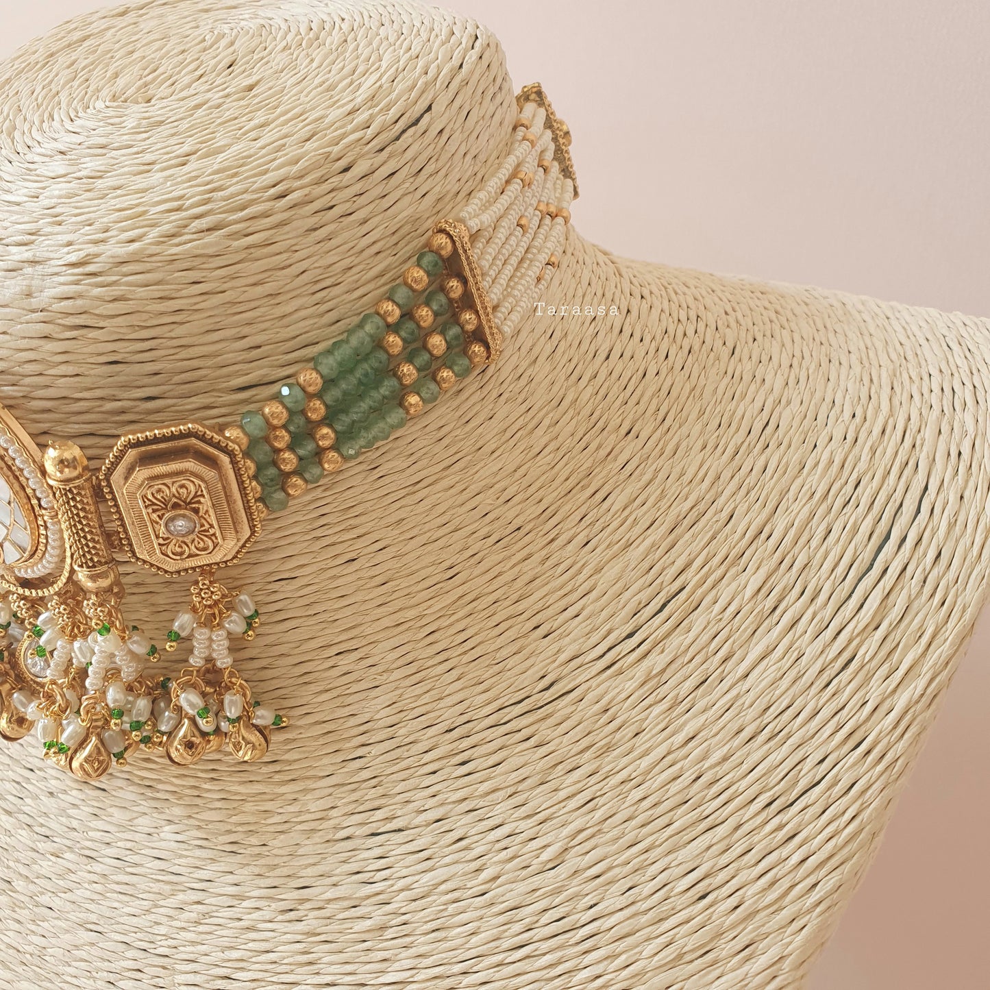 Heritage Mother of Pearl Set Green & Pink