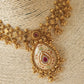 Heritage Meenakari Choker Cerise