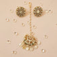 Mother of Pearl Stud Earring & Maang Tikka Set