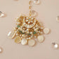 Mother of Pearl Stud Earring & Maang Tikka Set