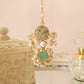 Jade & Light Green Marble Onyx Maang Tikka Set