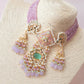 Lilac Meenakari Choker Set