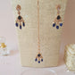 Navy Blue Kundan Set