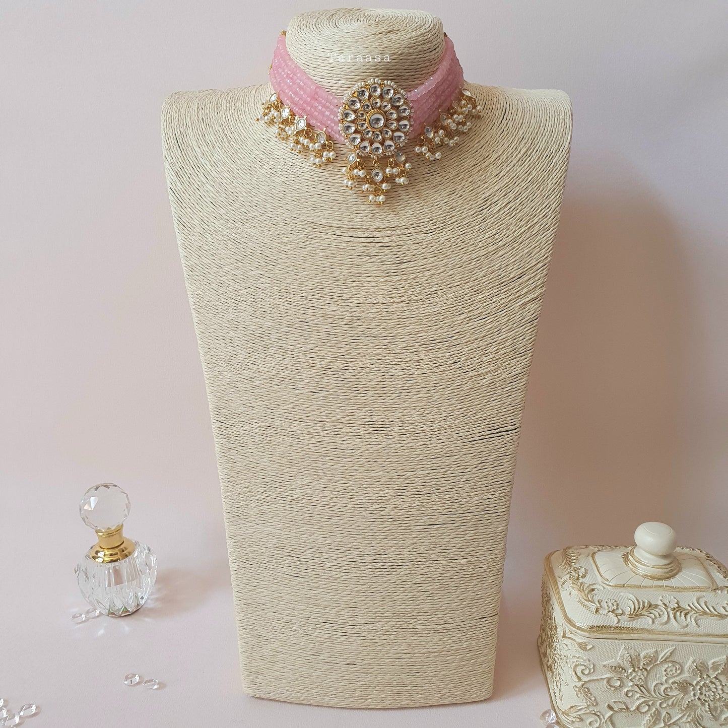 Pink Kundan Choker