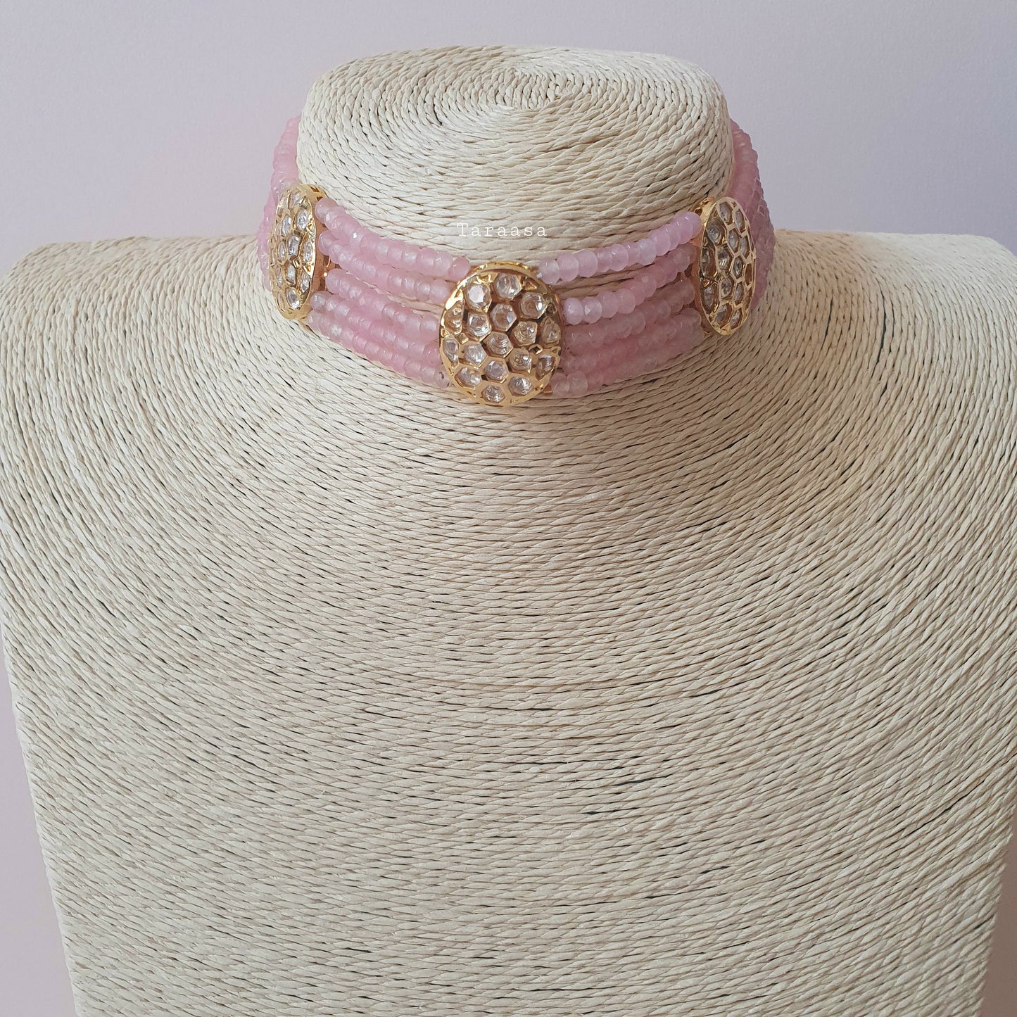 Pink Kundan Choker