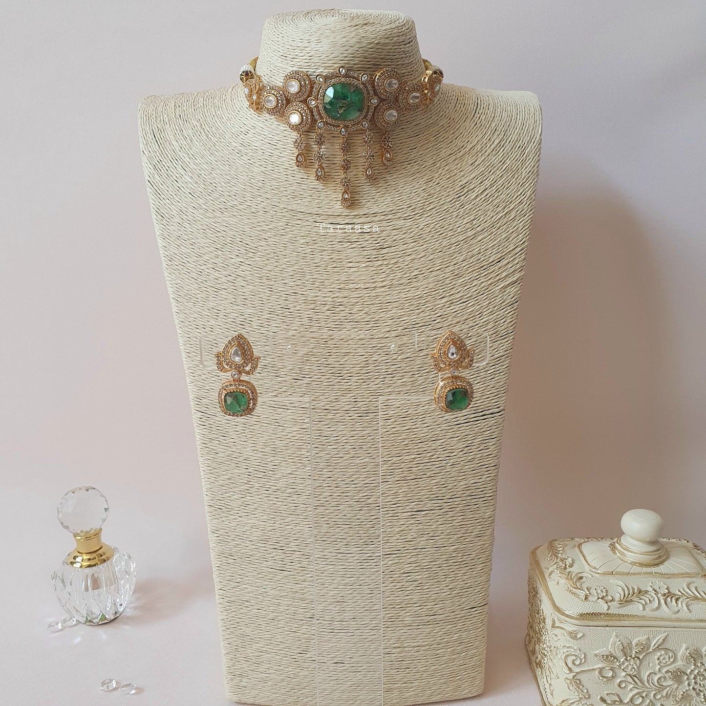 Emerald Firestone Choker