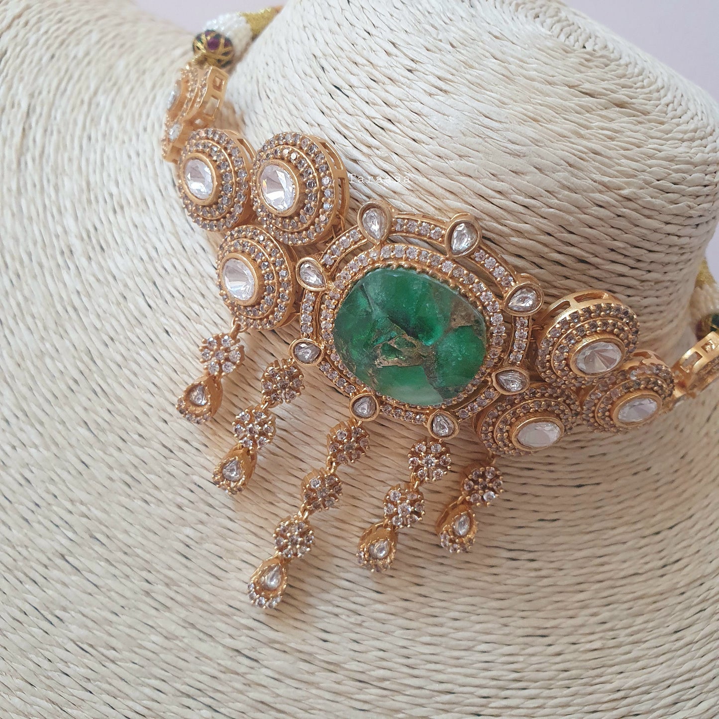 Emerald Firestone Choker