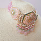Pink Meenakari Choker Set