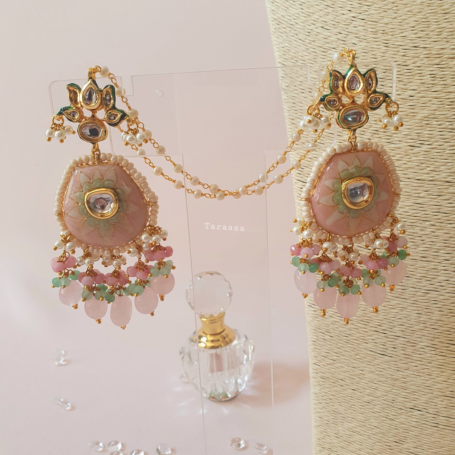 Pink Meenakari Choker Set