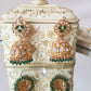 Emerald kundan earrings
