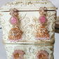 Petal Pink Kundan Jumkhis