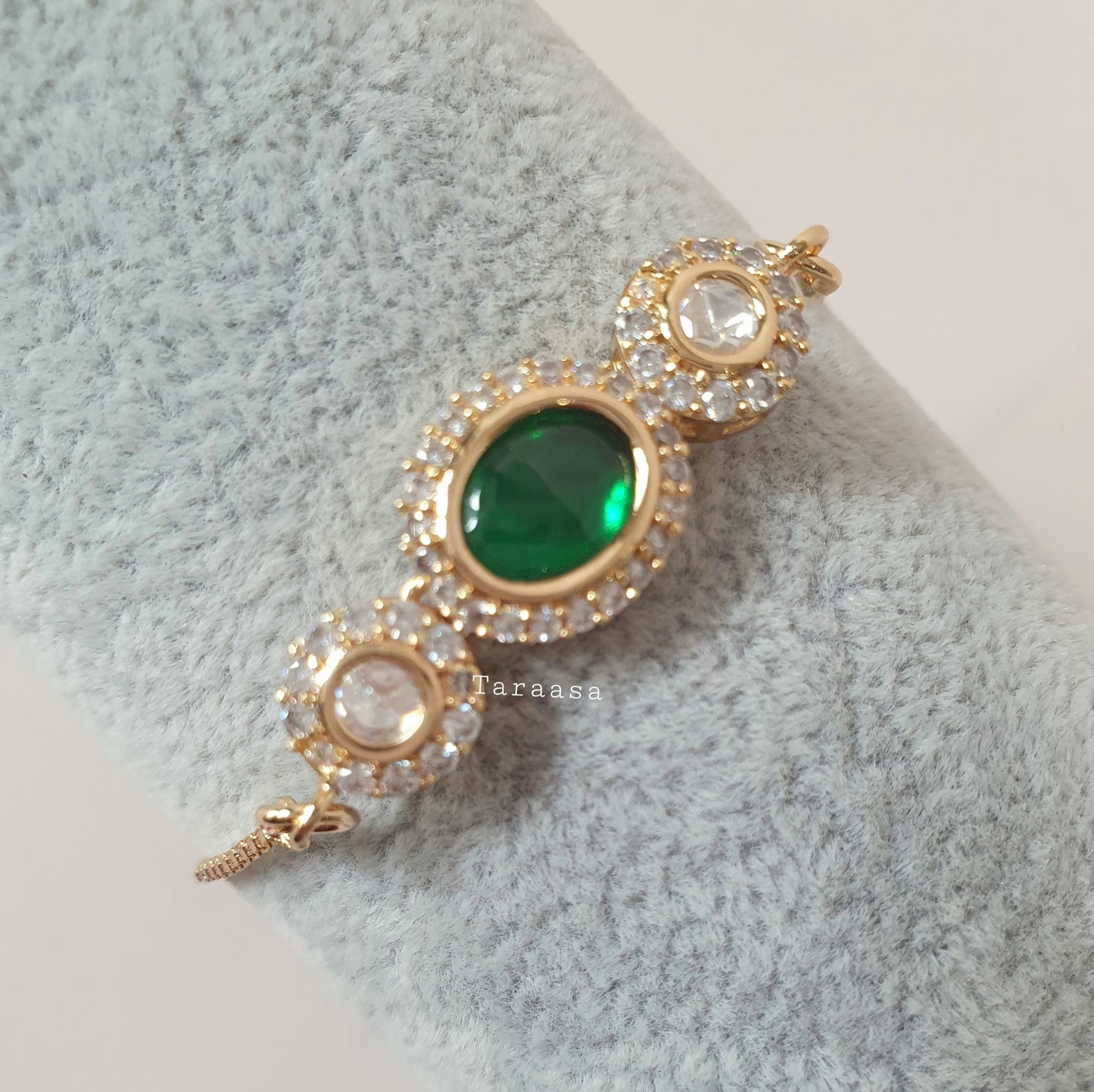 Emerald Kundan Bracelet