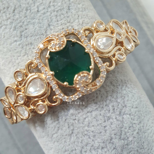 Emerald Kundan Bracelt