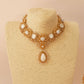White Marble Choker