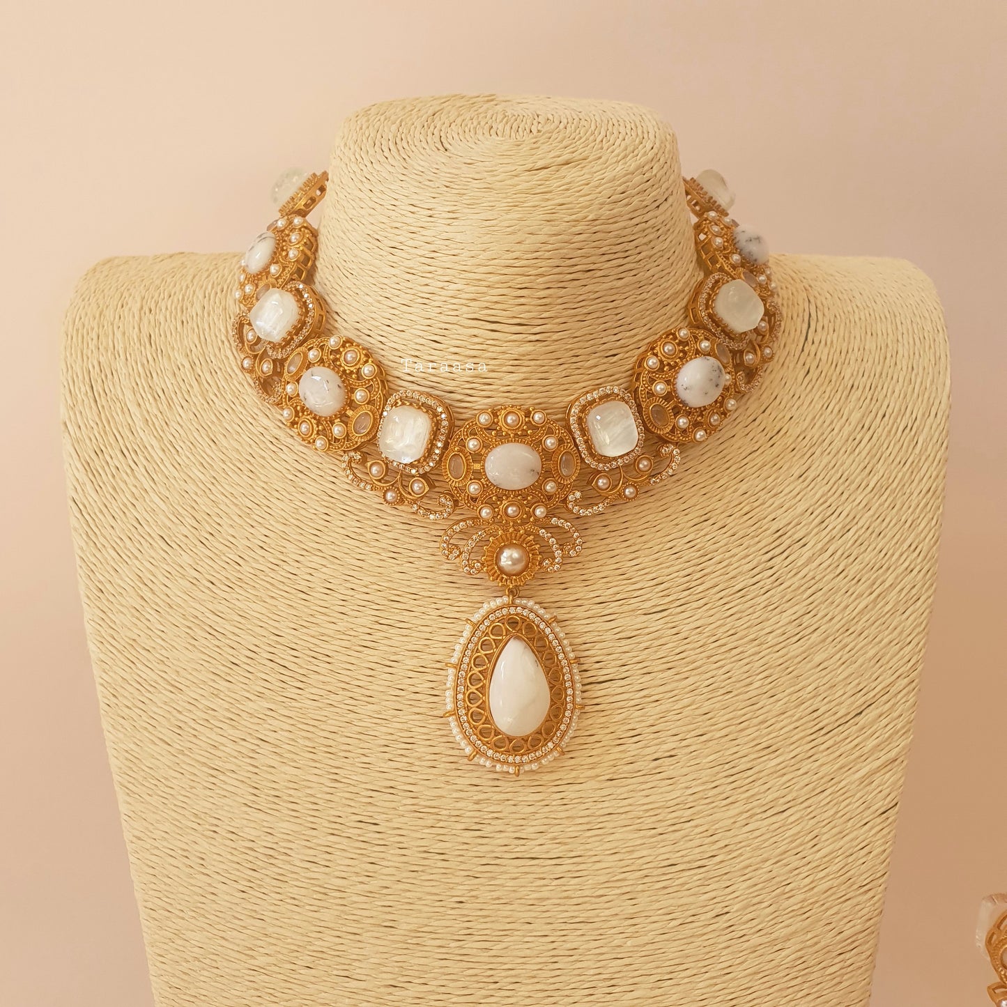 White Marble Choker