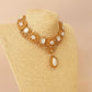 White Marble Choker