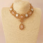 Pink & White Marble Choker