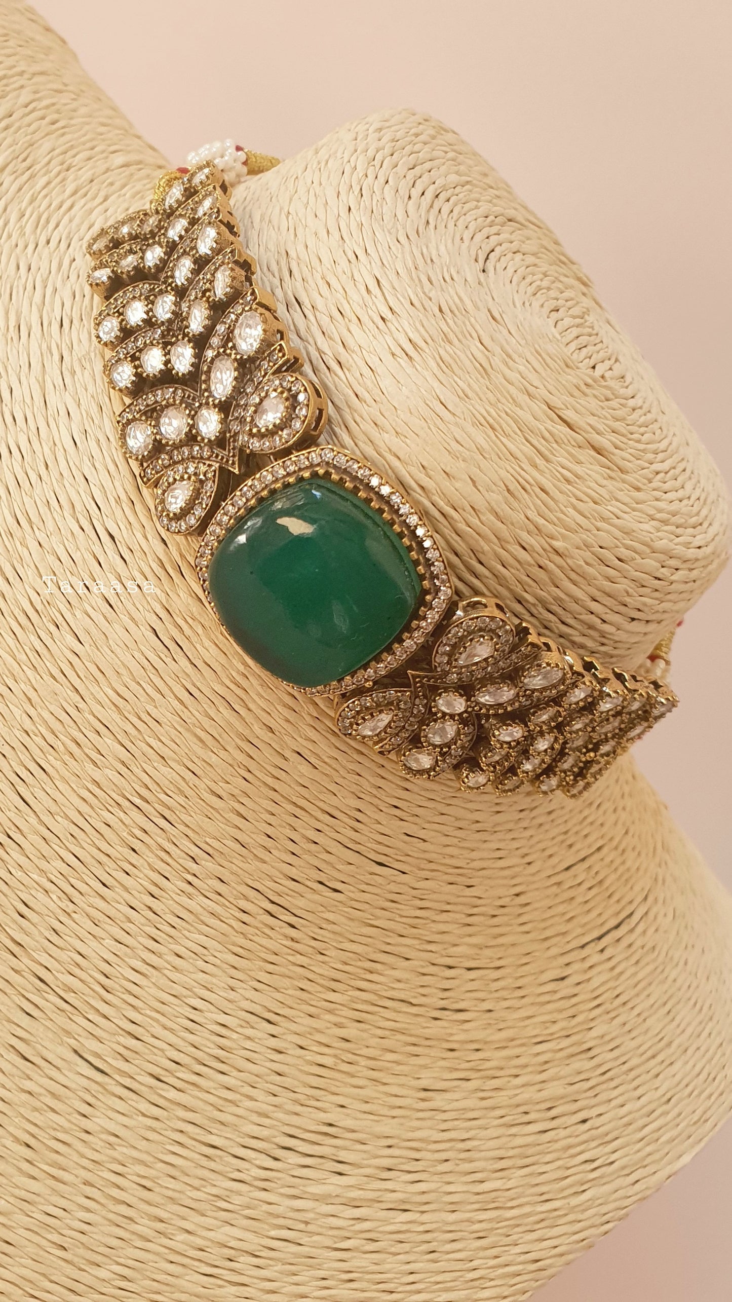 Victorian Emerald Choker