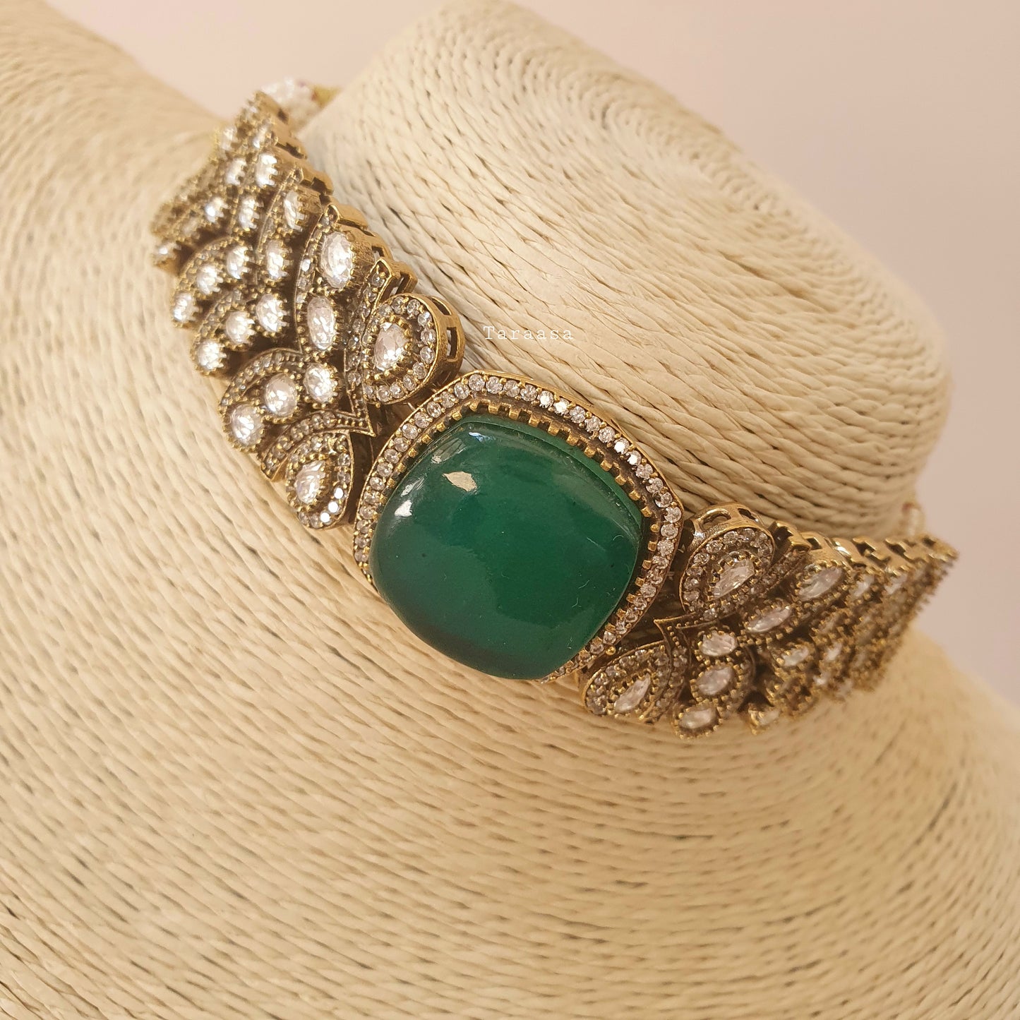 Victorian Emerald Choker