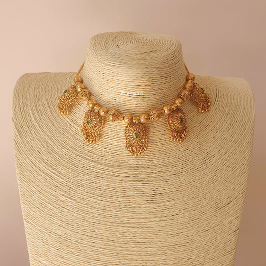 Traditional Emerald Nakshi Choker