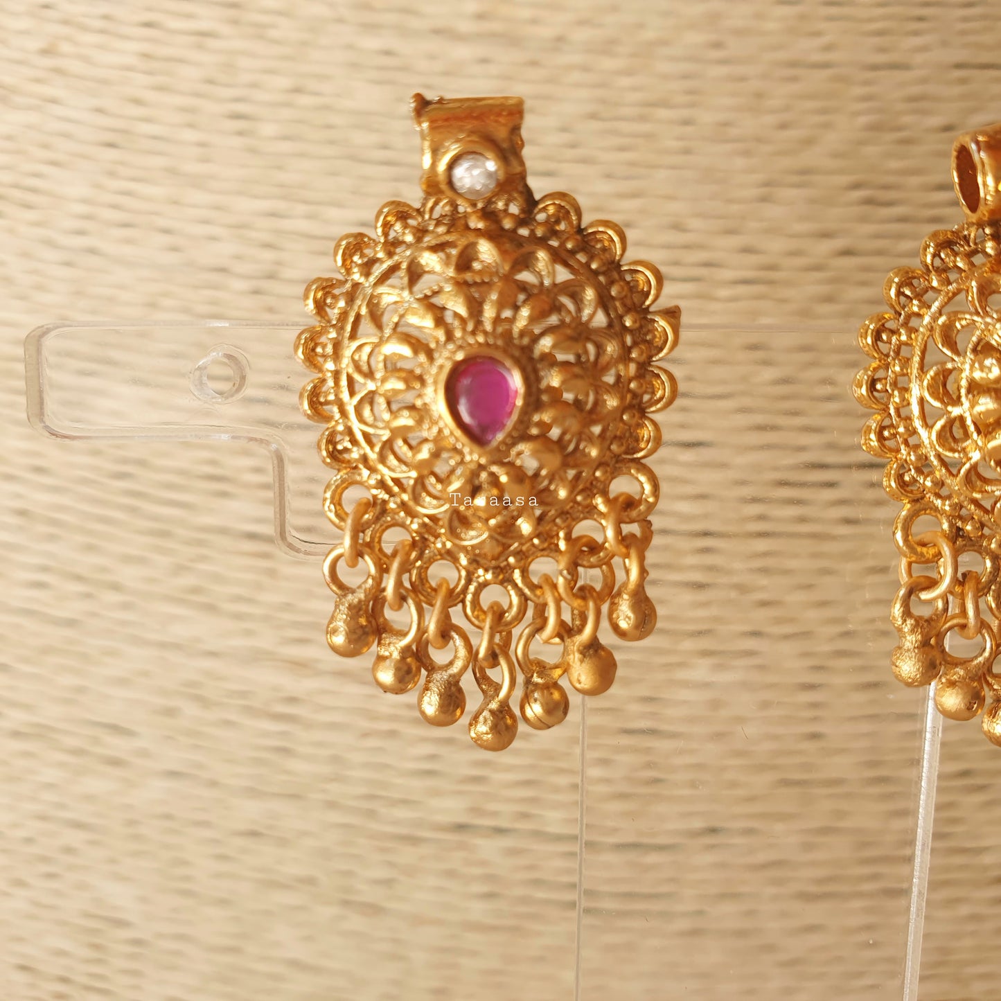 Traditional Emerald & Cerise Nakshi Choker