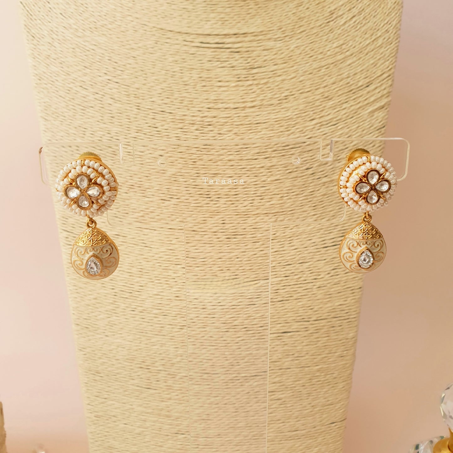 White Meenakari Choker