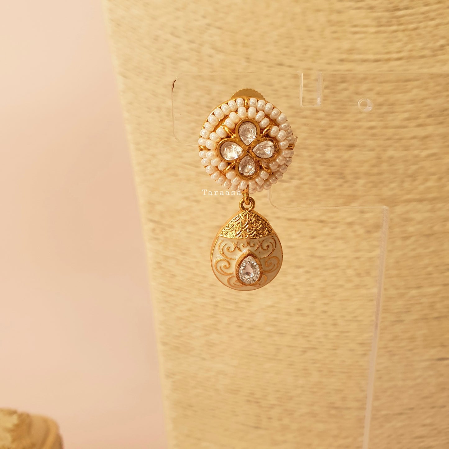 White Meenakari Choker