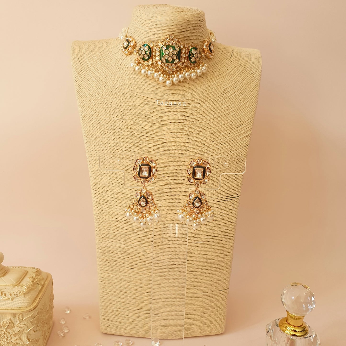 Emerald Meenakari & Kundan Choker