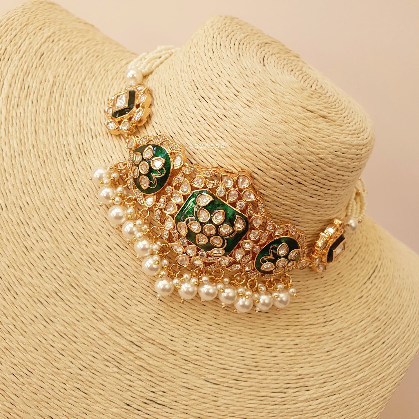 Emerald Meenakari & Kundan Choker