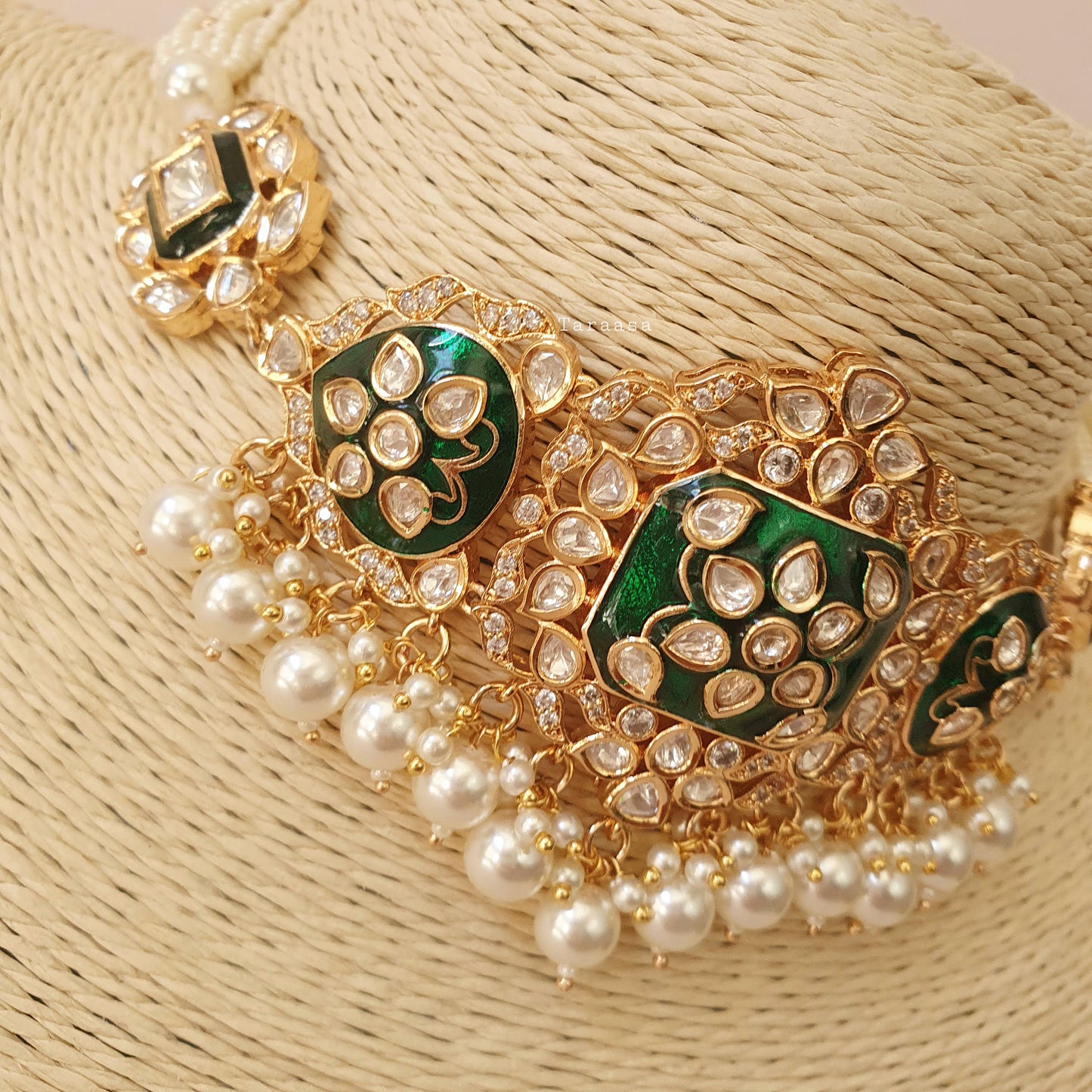 Emerald Meenakari & Kundan Choker