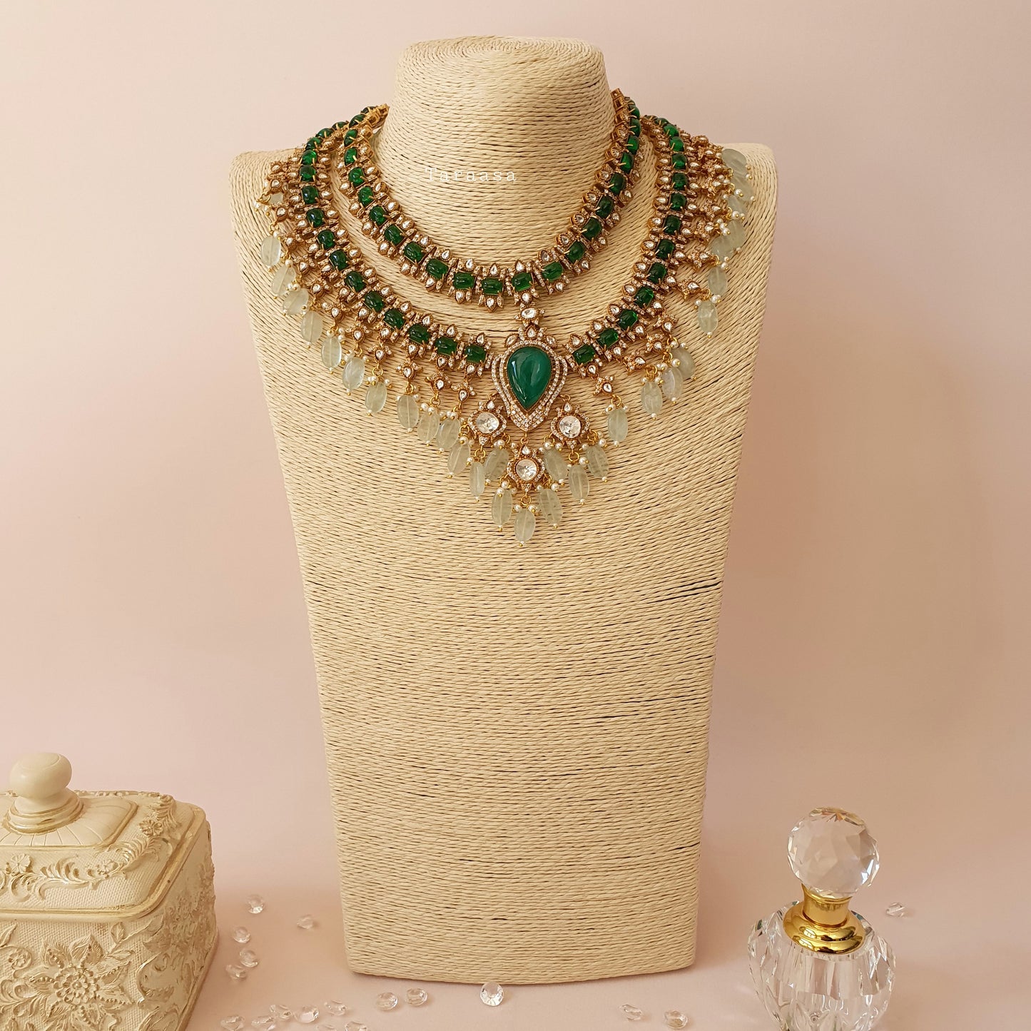 Emerald Layered Choker
