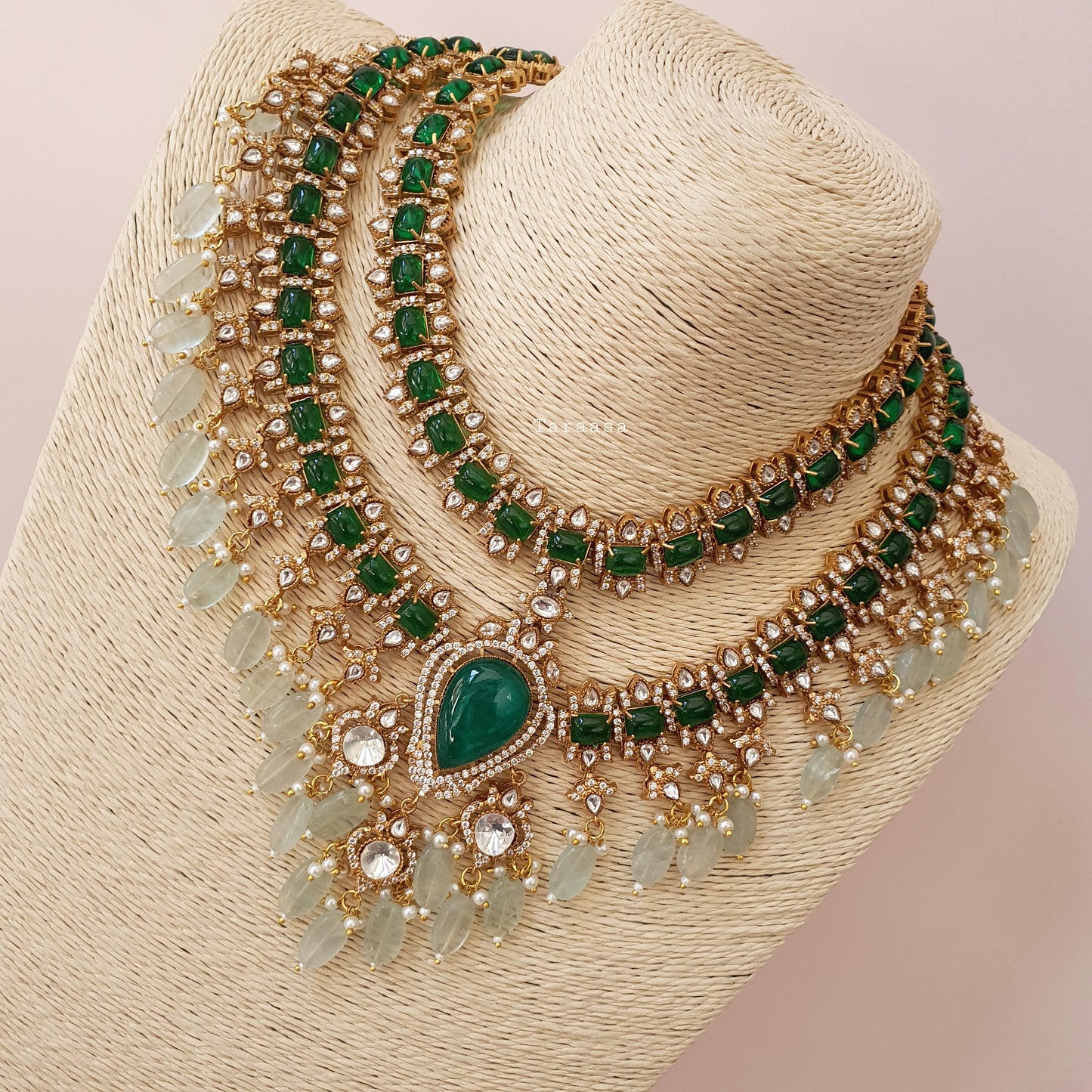 Emerald Layered Choker