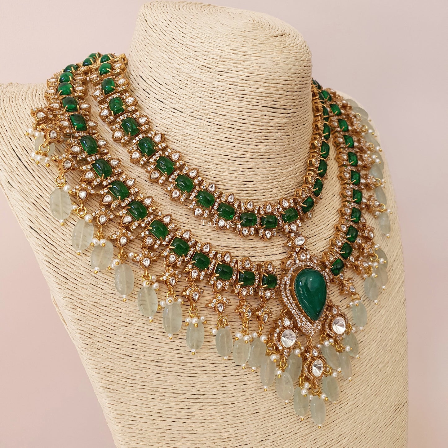 Emerald Layered Choker