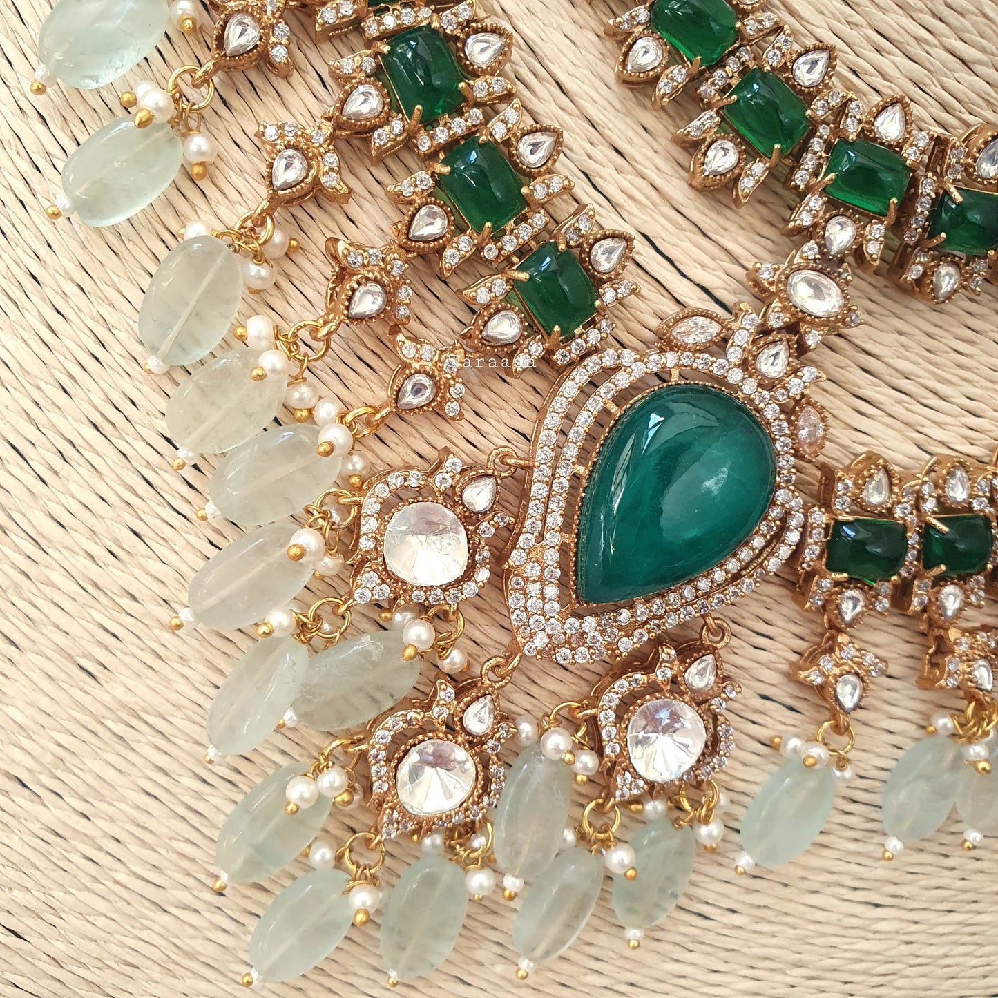 Emerald Layered Choker