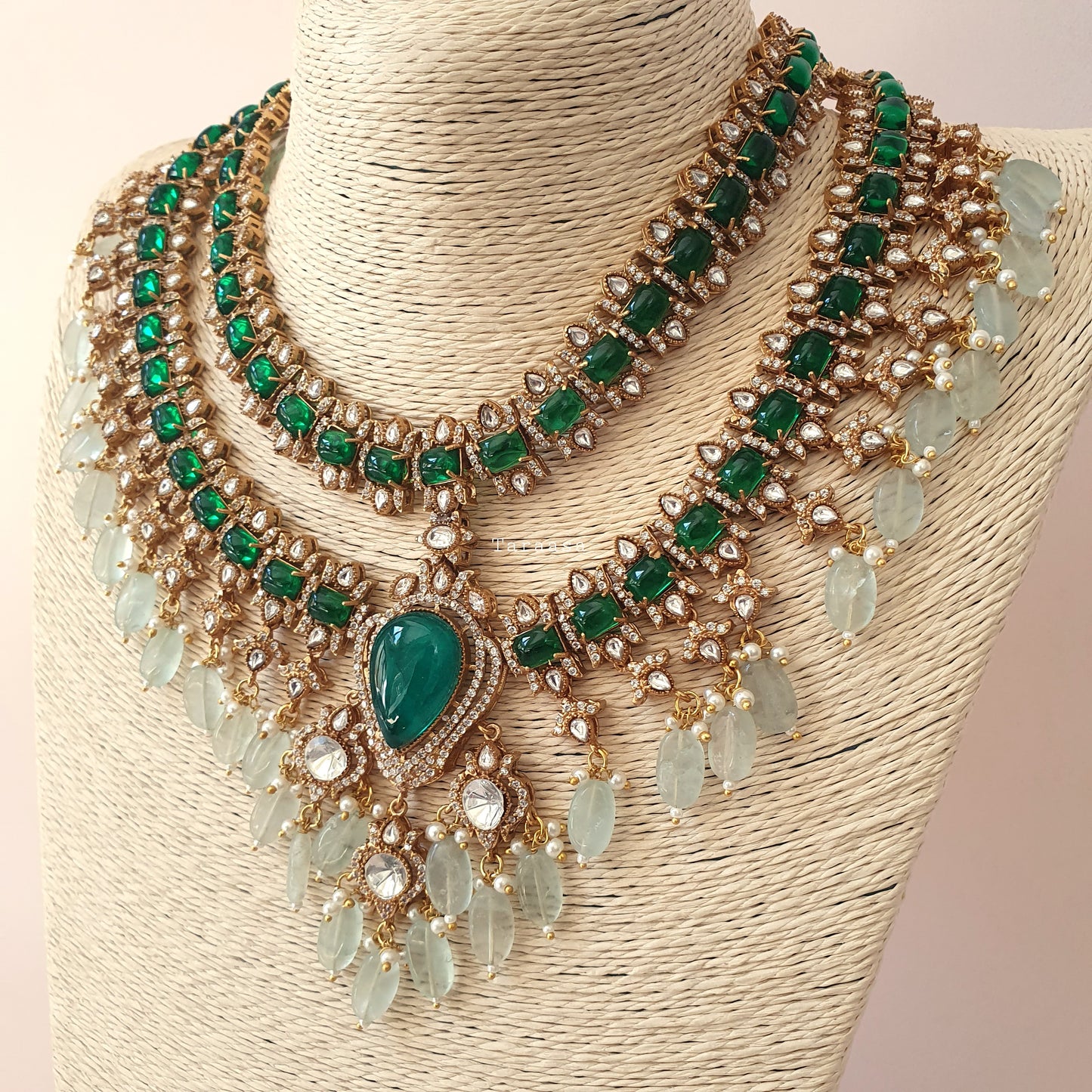 Emerald Layered Choker