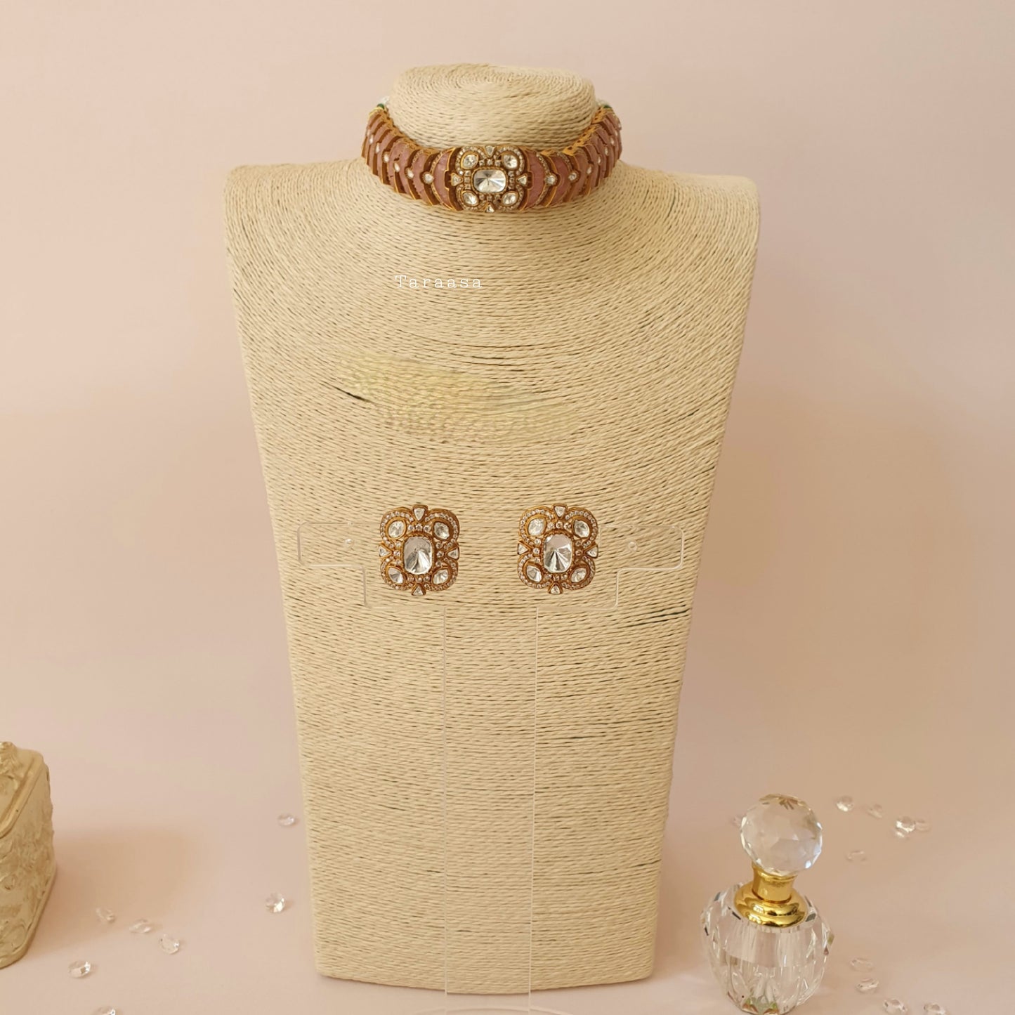 Pink Kundan Choker