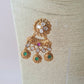 Heritage Kundan Choker - Emerald & Pink