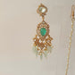 Pink & Green Layered Necklace Set