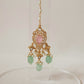 Pink & Green Layered Necklace Set