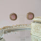 Pink Square Studs