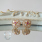 Kundan Stud Earrings- Pink