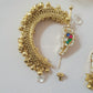 Kundan Parrot Earrcuffs Multicolour