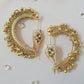 Kundan Parrot Earcuff Green