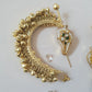 Kundan Parrot Earcuff Green