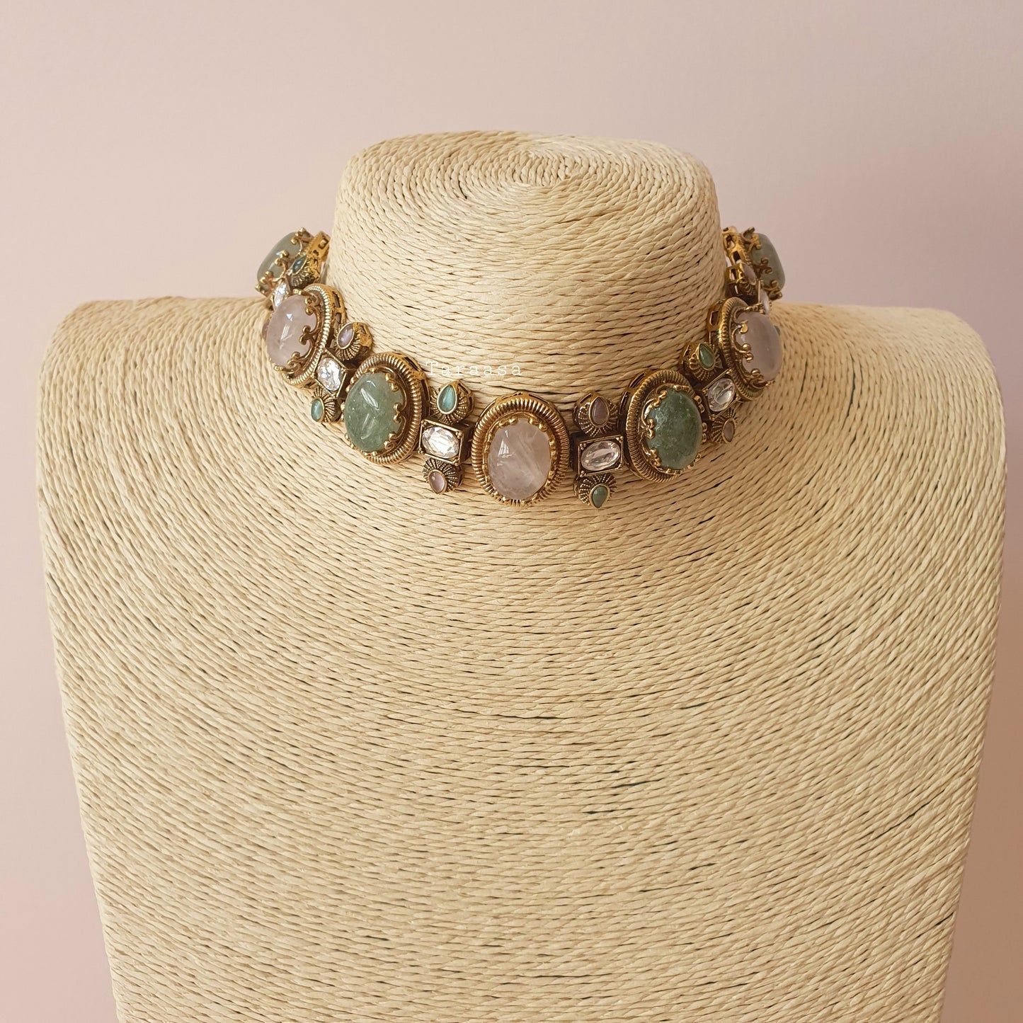 Pink & Sage Choker
